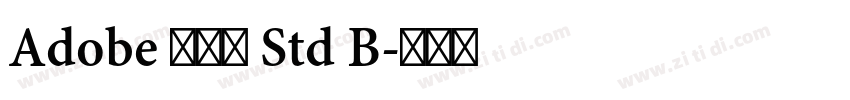 Adobe 繁黑體 Std B字体转换